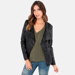 Ark & Co Playing with Fire Black Vegan Leather Jacket
